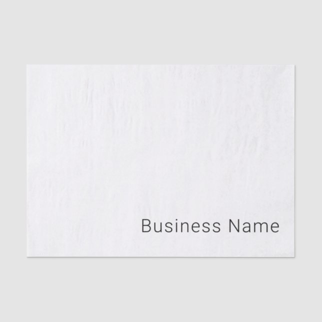 Einfacher minimalistischer editierbarer Name oder  Seidenpapier (Vorderseite)