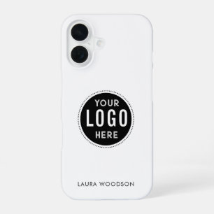 Einfacher minimalistischer Logo-Name  iPhone 16 Hülle
