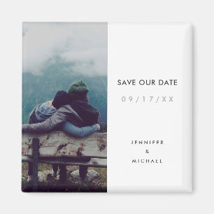 Einfacher Minimalistischer Save the Date Magnet