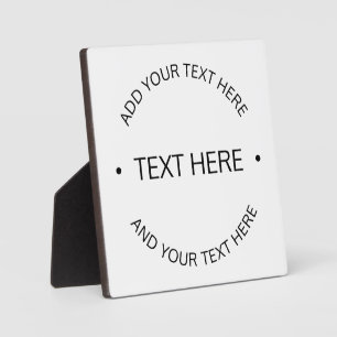 Einfacher moderner editierbarer Text   Weiß & Schw Fotoplatte