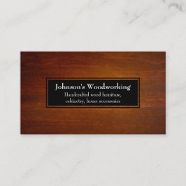 Einfacher moderner Kirschzimmerei-Bau Visitenkarte