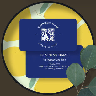 Einfacher moderner minimalistischer QR-Code Mari Visitenkarte