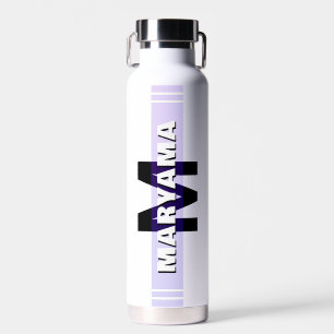 Einfacher moderner Name & Initiale Benutzerdefin Trinkflasche