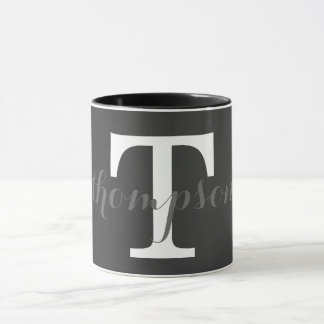 Einfacher Monogramm-Entwurf Tasse