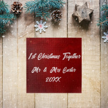 Einfacher Name Jahr Paar 1. Weihnachten Scharlach