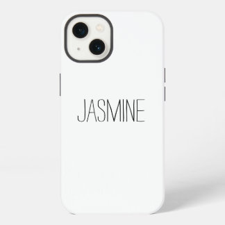 Einfacher Name Klare Hülle iPhone 13 Hülle