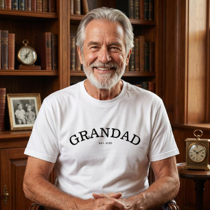 Einfacher Opa etablierte benutzerdefinierte Jahr G T-Shirt