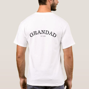 Einfacher Opa etablierte benutzerdefinierte Jahr G T-Shirt