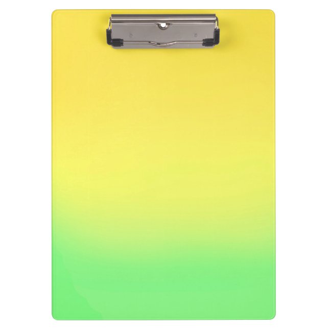 Einfacher, orangefarbener Ombre-Effekt Klemmbrett (Vorderseite)