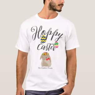 einfacher Osterhase Frohe Ostern Familie anpassen T-Shirt