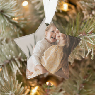 Einfacher professioneller Foto-Acrylstern Ornament