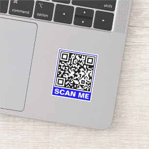 Einfacher QR-Code erzeugen (Scanne mich) Modern Aufkleber