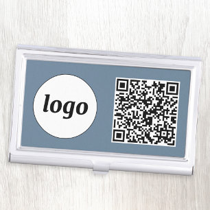 Einfacher QR-Code für die Werbung mit Logos Visitenkarten Dose