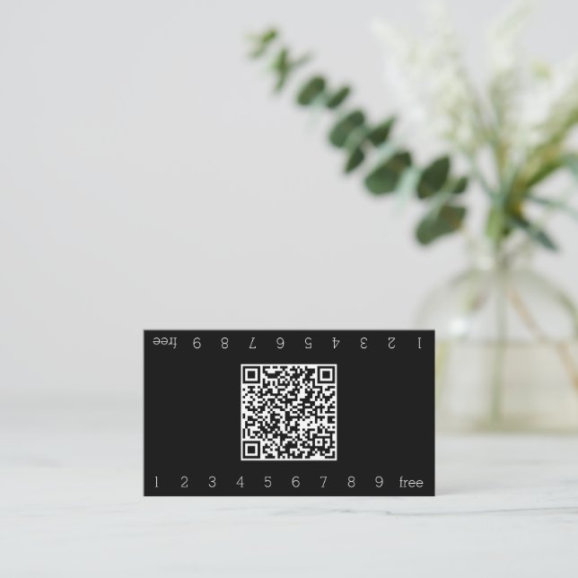 Einfacher QR-Code für doppelte Anzahl Treuekarte (Stehend Vorderseite)
