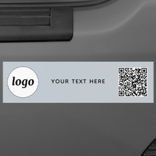 Einfacher QR-Code für Logos und Text Autoaufkleber