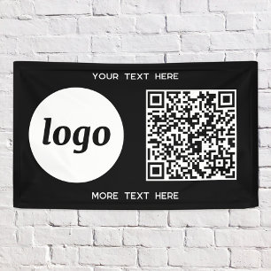 Einfacher QR-Code für Logos und Text Banner
