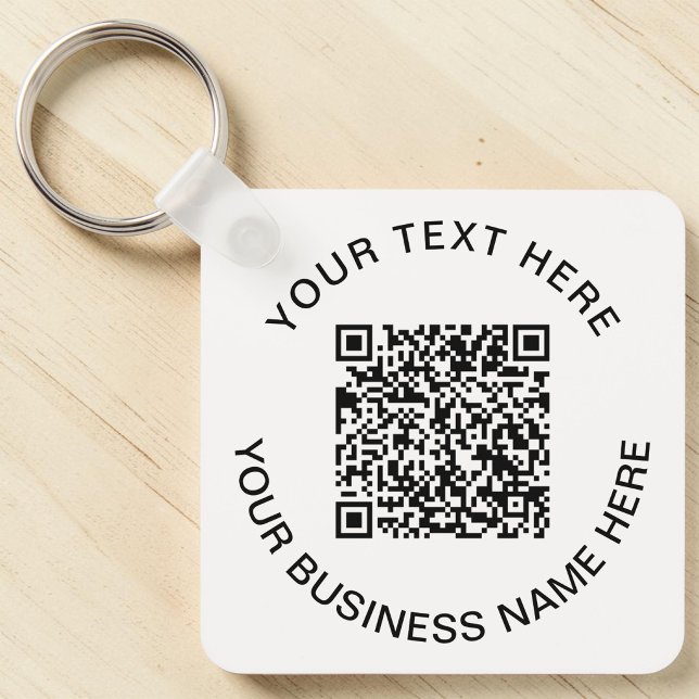Einfacher QR-Code Schlüsselanhänger (Promotional QR Code Keychain)