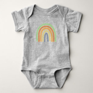 Einfacher Regenbogen Baby Strampler