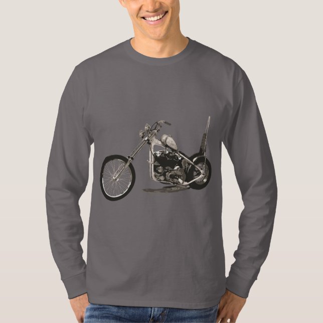 Einfacher Reiter Harley Sportster Chopper T-Shirt (Vorderseite)