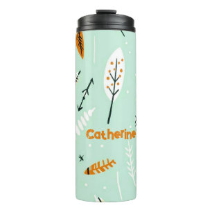 EINFACHER RETRO-DESIGN BOHO-PATTER THERMOSBECHER