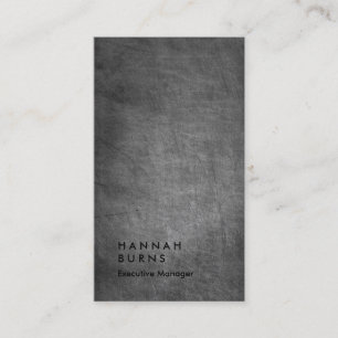 Einfacher schlichter Manager der vertikalen grauen Visitenkarte