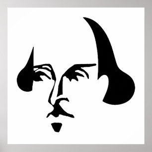 Einfacher Shakespeare Poster