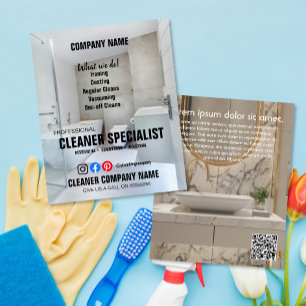 EINFACHER SPEZIALISTISCHER Zuhause-Helfer Flyer