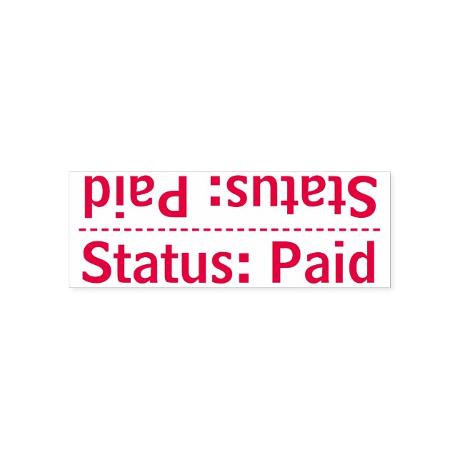 Einfacher "Status: Bezahlt" Stempel (Design)