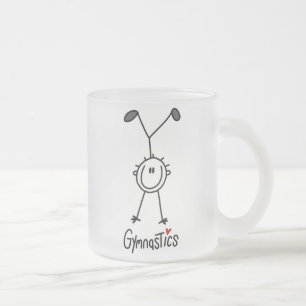 Einfacher StrichmännchenGymnast Mattglastasse
