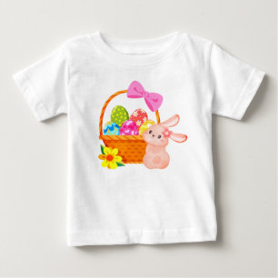 Einfacher Sweet Oaster Basket Bunny Baby T-shirt