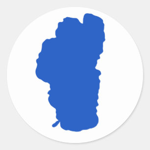 Einfacher Tahoe-Aufkleber, rund Runder Aufkleber