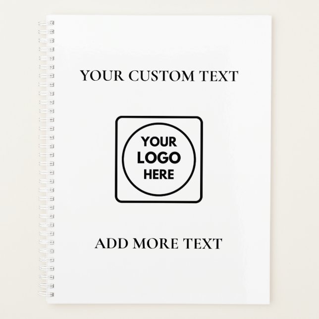 Einfacher Text für Logo Geschäft Promotionsplaner Planer (Vorderseite)