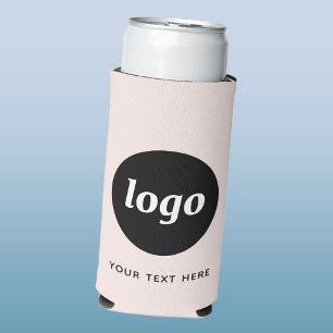 Einfacher Text für Logos Werbeaktion Rosa Rosa Selters Dosenkühler