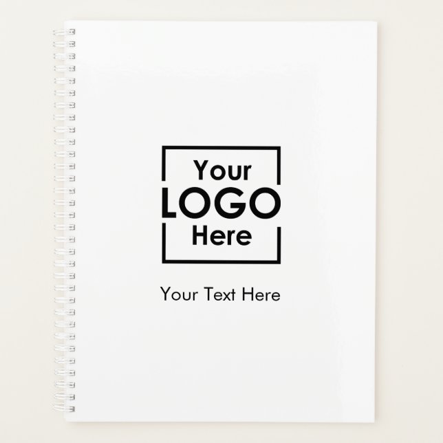 Einfacher Text für Personalisiertes Firmenlogo Planer (Vorderseite)