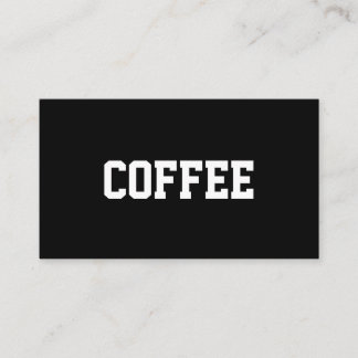 Einfacher Text-Kaffee-Superstar zentriert Treuekarte