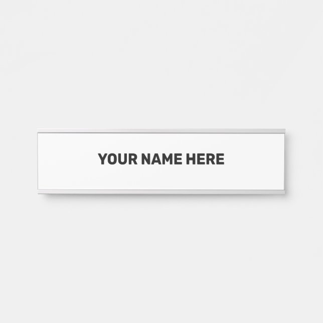 EINFACHER TEXTSTIL TÜRSCHILD (Vorderseite )