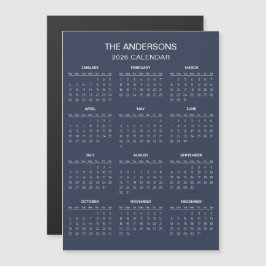 Einfacher und dennoch eleganter 2026-Kalender | Ma Magnetkarte