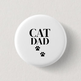 Einfacher und süßer Katzenpapa Button