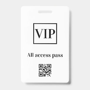 einfacher VIP-Allzugangspass Konzertname Anlass Ausweis