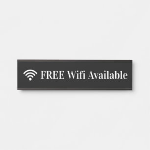 Einfacher WiFi-Sign mit WiFi-Symbol Türschild