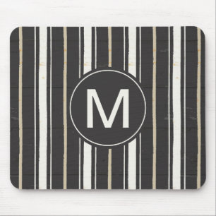 Einfacher Zeichen-Schritt zwei des Monogramm-  Mousepad