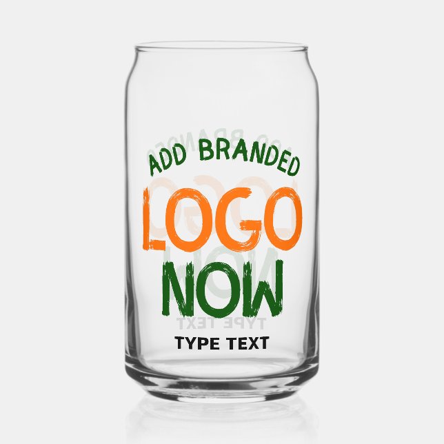 EINFACHER, ZEITGENÖSSISCHER KLARER KUNDE DOSENGLAS (Vorderseite)