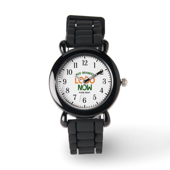 EINFACHER ZEITGENÖSSISCHER, SCHWARZER KUNDE ARMBANDUHR (Vorderseite)
