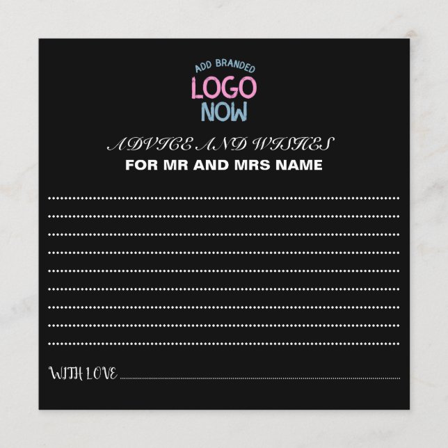 EINFACHER ZEITGENÖSSISCHER, SCHWARZER KUNDE HINWEISKARTE (Vorderseite)