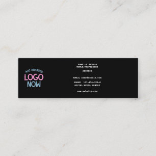 EINFACHER ZEITGENÖSSISCHER, SCHWARZER KUNDE MINI VISITENKARTE