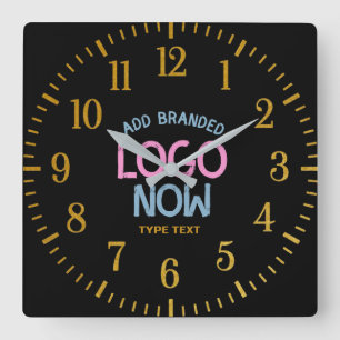 EINFACHER ZEITGENÖSSISCHER, SCHWARZER KUNDE QUADRATISCHE WANDUHR