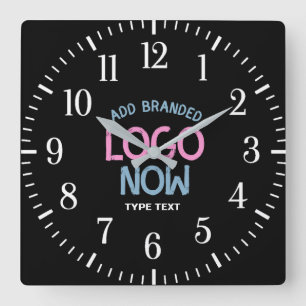 EINFACHER ZEITGENÖSSISCHER, SCHWARZER KUNDE QUADRATISCHE WANDUHR