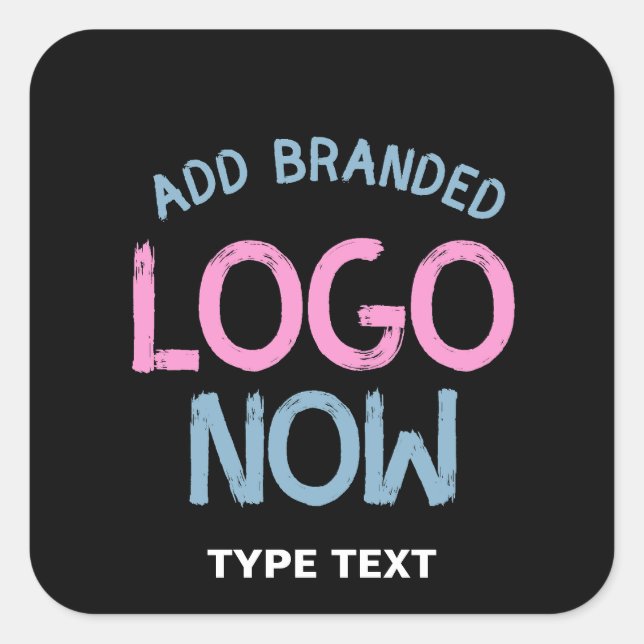 EINFACHER ZEITGENÖSSISCHER, SCHWARZER KUNDE QUADRATISCHER AUFKLEBER (Vorderseite)