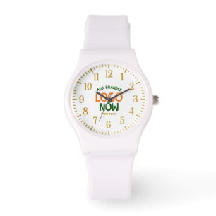 EINFACHER ZEITGENÖSSISCHER, WEISSER, SCHNELLER KUN ARMBANDUHR