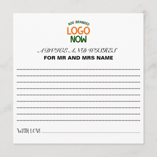 EINFACHER ZEITGENÖSSISCHER, WEISSER, SCHNELLER KUN HINWEISKARTE (Vorderseite)